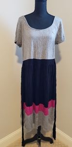 Gray/Black/Pink Dress